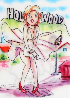 «Стерео открытка Kartenvertrieb Hollywood Like Marilyn», бренда LM Kartenvertrieb - фото №1 - миниатюра