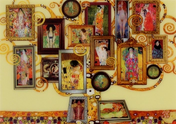  «Стерео открытка Kartenvertrieb Gustav Klimt - Tree», бренда LM Kartenvertrieb - фото №1 - миниатюра