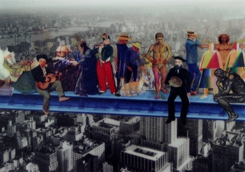  «Стерео открытка Kartenvertrieb Men On Steel Beam Special Version », бренда LM Kartenvertrieb - фото №1 - миниатюра
