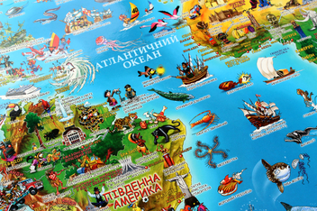 Бумажная книга «Дитяча карта світу» - фото №6 - миниатюра