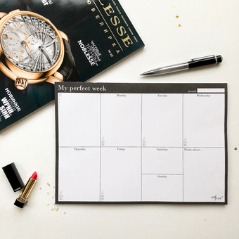  «Еженедельник LifeFLUX Weekly planner My perfect day Классик (LFWEUPBW005)», бренда LifeFLUX - фото №4 - миниатюра