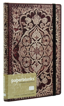  «Записная книжка Paperblanks Расшитое великолепие Роза средняя в линию (PB1205-4)», бренда Paperblanks - фото №5 - миниатюра