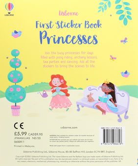 Паперова книга «First Sticker Book Princesses», автор Керолайн Янг - фото №2 - мініатюра