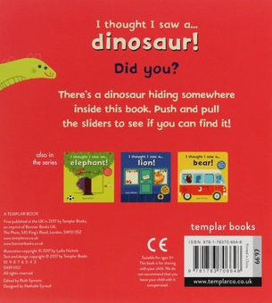 Паперова книга «I thought I saw a... Dinosaur!», автор Ніколс Лідія - фото №3 - мініатюра