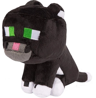  «Мягкая игрушка JINX Minecraft Tuxedo Cat Plush (JINX-6363)», бренда JINX - фото №1 - миниатюра