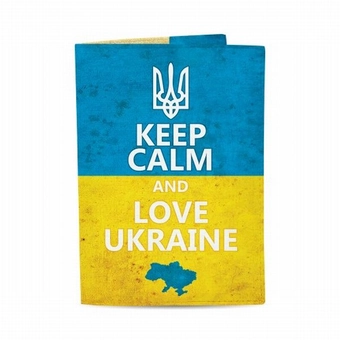 «Обложка для паспорта Just Cover Keep Calm And Love Ukraine (4823087000437)», бренда Just Cover - фото №2 - миниатюра