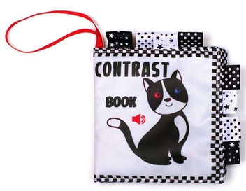 Бумажная книга «Контрастна книга «Котик»» - фото №1 - миниатюра