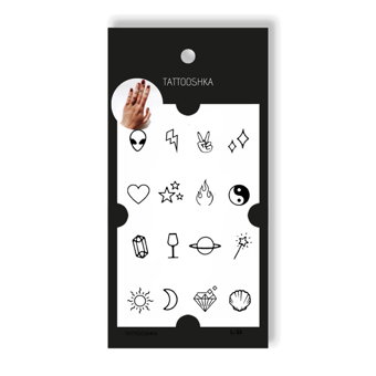 «Тимчасове тату Tattooshka Міні хайп (L-35)», бренда Tattooshka - фото №1 - миниатюра