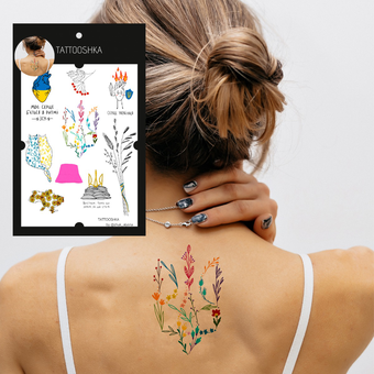«Тимчасове тату Tattooshka Серце Українця (LB-139)», бренда Tattooshka - фото №3 - миниатюра