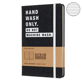  «Блокнот Moleskine Hand Wash средний черный (LCDNQP060H)», бренда Moleskine - фото №2 - миниатюра
