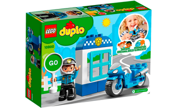  «Конструктор LEGO DUPLO Полицейский мотоцикл 8 деталей (10900)», бренда LEGO - фото №4 - миниатюра