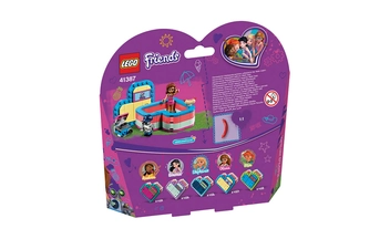  «Конструктор LEGO Friends Літня скринька-сердечко для Олівії 93 деталі (41387)», бренду LEGO - фото №2 - мініатюра