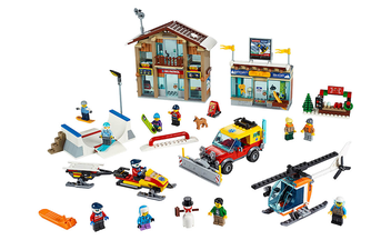  «Конструктор LEGO City Гірськолижний курорт 806 деталей (60203)», бренду LEGO - фото №2 - мініатюра