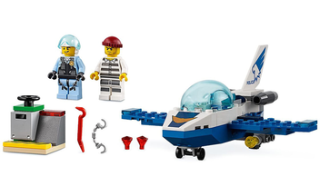  «Конструктор LEGO City Патрульный самолет 54 детали (60206)», бренда LEGO - фото №4 - миниатюра