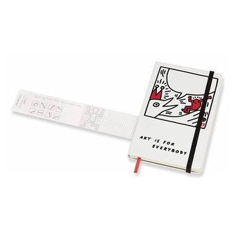  «Блокнот карманный Moleskine Keith Haring белый (LEKH01MM710)», бренда Moleskine - фото №4 - миниатюра