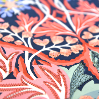 Бумажная книга «Liberty May Handmade B5 Embroidered Journal» - фото №4 - миниатюра