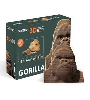  «Картонний конструктор Cartonic 3D Puzzle Gorilla», бренда Cartonic - фото №1 - миниатюра