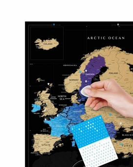«Скретч карта Европы 1DEA.me Travel Map Black Europe (4820191130708)», бренда 1DEA.me - фото №5 - миниатюра