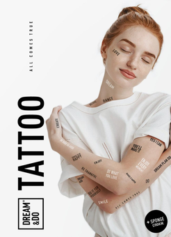 «Временные татуировки Dream&Do Tattoo», бренда 1DEA.me - фото №1 - миниатюра