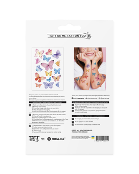 «Тимчасові тату TATTon.me Butterflies mix», бренда TATTon.me - фото №2 - миниатюра