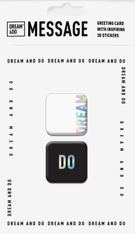  «Открытка с 3D-стикерами Dream&Do Message «Dream»‎», бренда 1DEA.me - фото №1 - миниатюра