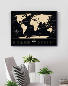  «Скретч-карта мира 1DEA.me Travel Map Black World (BW)», бренда 1DEA.me - фото №15 - миниатюра