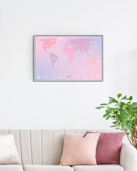  «Cкретч Карта Мира 1DEA.me Travel Map Love World», бренда 1DEA.me - фото №3 - миниатюра