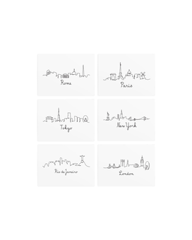 «Временные тату TATTon.me Cities set», бренда TATTon.me - фото №2 - миниатюра
