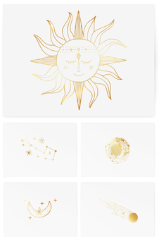 «Временные тату TATTon.me Gold Stars Set», бренда TATTon.me - фото №3 - миниатюра
