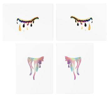  «Временные тату TATTon.me Gold Tears Set», бренда TATTon.me - фото №3 - миниатюра