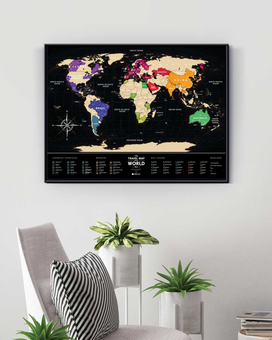  «Скретч-карта мира 1DEA.me Travel Map Black World (BW)», бренда 1DEA.me - фото №16 - миниатюра