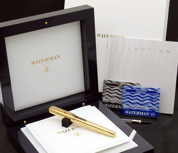  «Перьевая ручка Waterman Exception The Marks of Time GT (11 033)», бренда Waterman - фото №4 - миниатюра