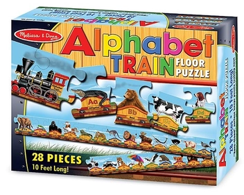 «Пазл напольный Melissa & Doug Поезд алфавит (MD10424)», бренда Melissa & Doug - фото №1 - миниатюра