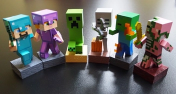 «Фигурка JINX Minecraft Adventure Figure Eaches (JINX-10707)», бренда JINX - фото №2 - миниатюра