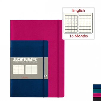  «Ежемесячник Leuchtturm1917 Composition 2021 Темно-синий (362129)», бренда Leuchtturm1917 - фото №5 - миниатюра