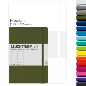  «Записная книжка Leuchtturm1917 средняя линейка лазурная (346693)», бренда Leuchtturm1917 - фото №2 - миниатюра