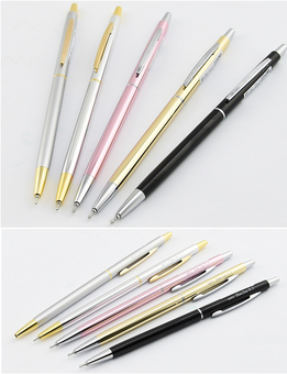  «Шариковая ручка OHTO Slim line 0.3 золотистая (NBP-5A3-GD)», бренда OHTO - фото №4 - миниатюра
