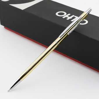  «Шариковая ручка OHTO Slim line 0.3 золотистая (NBP-5A3-GD)», бренда OHTO - фото №8 - миниатюра