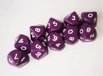 Бумажная книга «Numbers 0-9. Pack of 10 Dice» - фото №2 - миниатюра