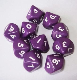 Бумажная книга «Numbers 0-9. Pack of 10 Dice» - фото №1 - миниатюра