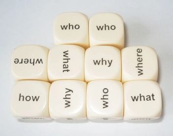 Паперова книга «Questions. Pack of 10 Dice» - фото №1 - мініатюра