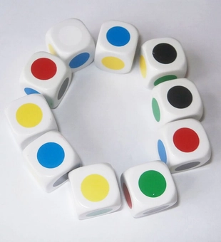 Паперова книга «Colours. Pack of 10 Dice» - фото №2 - мініатюра