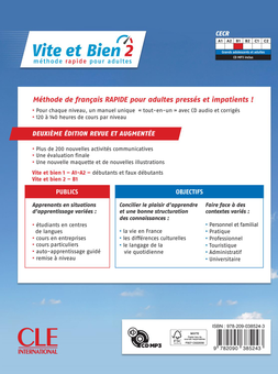 Паперова книга «Vite et bien 2. Niveau B1. Livre (+ CD)», автор Клер Мікель - фото №2 - мініатюра