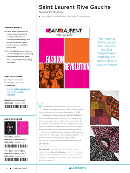 Бумажная книга «Saint Laurent Rive Gauche: Fashion Revolution», автор Пьер Берже - фото №3 - миниатюра
