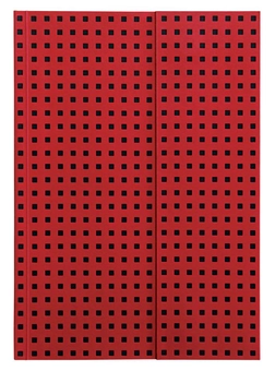  «Записная книжка Paper-Oh Quadro B6 красная на черном в линию (OH9066-3)» - фото №1 - миниатюра