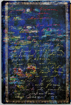  «Записная книжка Paperblanks Манускрипты Клод Моне Водяные лилии средний нелинованный (PB1274-0)», бренда Paperblanks - фото №2 - миниатюра