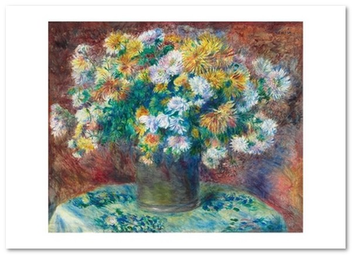 «Открытка Pierre-Auguste Renoir — Chrysanthemums (PAR11)», бренда Artistic Card - фото №1 - миниатюра