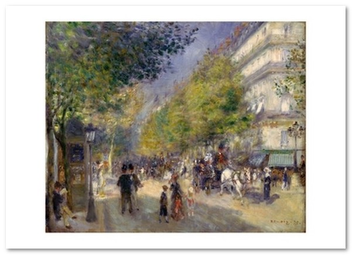 «Открытка Pierre-Auguste Renoir — The Grands Boulevards (PAR16)», бренда Artistic Card - фото №1 - миниатюра