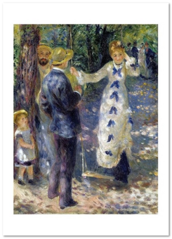  «Открытка Pierre-Auguste Renoir — The Swing (PAR20)», бренда Artistic Card - фото №1 - миниатюра