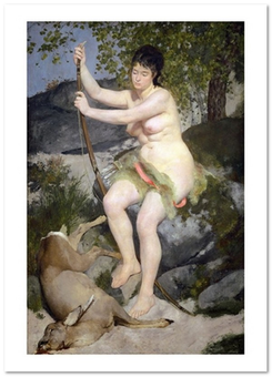  «Открытка Pierre-Auguste Renoir — Diana (PAR21)», бренда Artistic Card - фото №1 - миниатюра